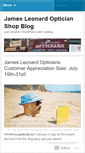 Mobile Screenshot of jamesleonardopticians.wordpress.com