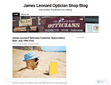Tablet Screenshot of jamesleonardopticians.wordpress.com