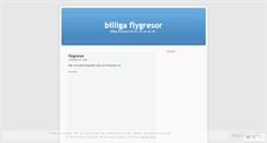 Desktop Screenshot of flygresa.wordpress.com