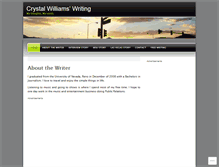 Tablet Screenshot of crystalwilliams.wordpress.com