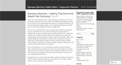 Desktop Screenshot of baristacoffeemachines.wordpress.com