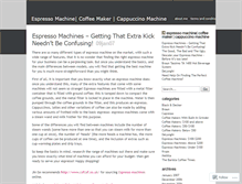 Tablet Screenshot of baristacoffeemachines.wordpress.com