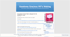 Desktop Screenshot of goodnessgraciouswv.wordpress.com