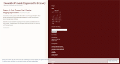 Desktop Screenshot of engraveacrete.wordpress.com