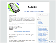 Tablet Screenshot of cjr481.wordpress.com