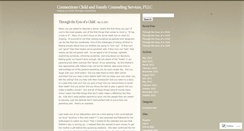 Desktop Screenshot of connectionsfamilycounseling.wordpress.com