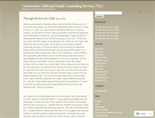 Tablet Screenshot of connectionsfamilycounseling.wordpress.com