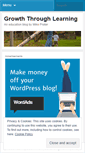 Mobile Screenshot of growththroughlearning.wordpress.com