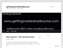 Tablet Screenshot of gettingmarriedmelbourne.wordpress.com