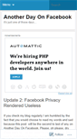 Mobile Screenshot of anotherdayonfacebook.wordpress.com