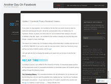 Tablet Screenshot of anotherdayonfacebook.wordpress.com