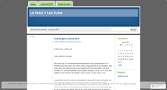 Desktop Screenshot of letrasylectura.wordpress.com