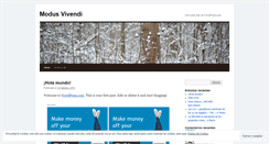 Desktop Screenshot of mododivivere.wordpress.com