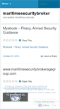 Mobile Screenshot of maritimesecuritybroker.wordpress.com