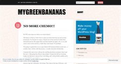 Desktop Screenshot of mygreenbananas.wordpress.com