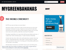 Tablet Screenshot of mygreenbananas.wordpress.com