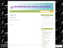 Tablet Screenshot of losapuntesdechucho.wordpress.com