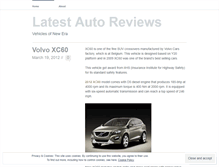 Tablet Screenshot of latestautoreviews.wordpress.com