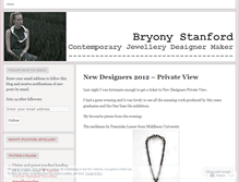 Tablet Screenshot of bryonystanford.wordpress.com