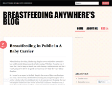 Tablet Screenshot of breastfeedinganywhere.wordpress.com