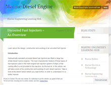 Tablet Screenshot of marinedieselengine.wordpress.com