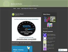 Tablet Screenshot of brokenartstudio.wordpress.com