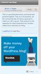 Mobile Screenshot of criminallawblogs.wordpress.com
