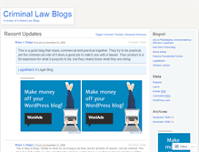 Tablet Screenshot of criminallawblogs.wordpress.com