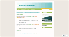 Desktop Screenshot of chaquiras.wordpress.com