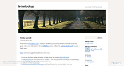 Desktop Screenshot of letterlockup.wordpress.com