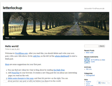 Tablet Screenshot of letterlockup.wordpress.com