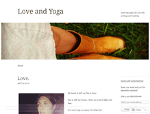 Tablet Screenshot of fortheloveofyoga.wordpress.com