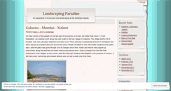 Desktop Screenshot of landscapingparadise.wordpress.com