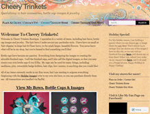 Tablet Screenshot of cheerytrinkets.wordpress.com