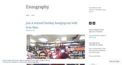 Desktop Screenshot of enzography.wordpress.com