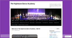 Desktop Screenshot of highstonedanceacademy.wordpress.com