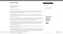 Desktop Screenshot of muslimpolls.wordpress.com