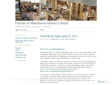 Tablet Screenshot of manchesterlibraryfriends.wordpress.com