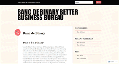 Desktop Screenshot of billpay.bancdebinarybetterbusinessbureau.wordpress.com