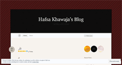 Desktop Screenshot of hafsakhawaja.wordpress.com