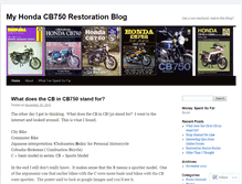 Tablet Screenshot of hondacb750.wordpress.com
