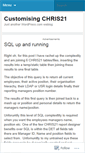 Mobile Screenshot of customisingchris21.wordpress.com