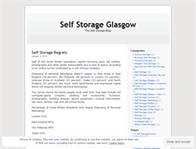 Tablet Screenshot of glasgowselfstorage.wordpress.com