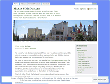 Tablet Screenshot of mariasmcdonald.wordpress.com