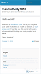 Mobile Screenshot of masciatherly5018.wordpress.com