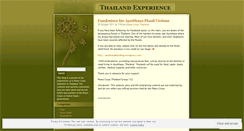 Desktop Screenshot of patinthailand.wordpress.com