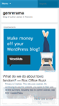 Mobile Screenshot of genrerama.wordpress.com