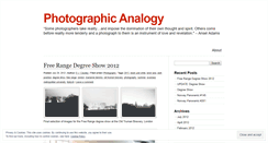 Desktop Screenshot of photographicanalogy.wordpress.com