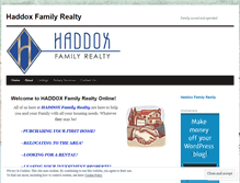 Tablet Screenshot of haddoxre.wordpress.com