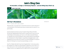 Tablet Screenshot of iainden.wordpress.com